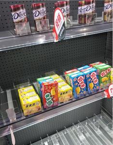Factory Wholesale Supermarket Adjustable Can Bottle Display <b>Plastic</b> <b>Shelf</b> Pusher Tray - Product Image 6