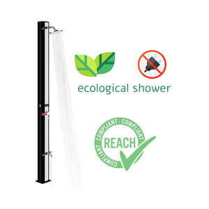 CYEN 35 L <span class=keywords><strong>Prix</strong></span> usine Nouveau design <span class=keywords><strong>Douche</strong></span> <span class=keywords><strong>solaire</strong></span> carrée en PVC pour <span class=keywords><strong>piscine</strong></span> extérieure Énergie verte Noir et Argent - Product Image 2