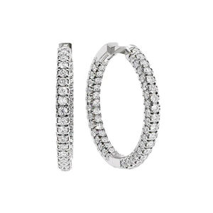 Boucles d'oreilles clous en argent sterling 925 avec moissanite, style vintage, taille brillant, plaqué argent, bijoux élégants pour femme, cadeau - Product Image 4