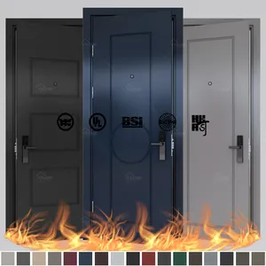 Residential Doors Guangdong Yohome Customized High End Hotel Room Doors Wooden Fire Door For Hotel Project Luxury 5 Star Hotel Fire Rated Doors