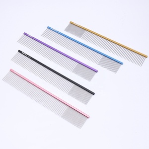 <span class=keywords><strong>Pettine</strong></span> Professionale Baoli ODM per Toelettatura Cani, con Denti Lunghi in Acciaio Inox Colorati, per <span class=keywords><strong>Pelo</strong></span> Annodato di Cani e Gatti - Product Image 6