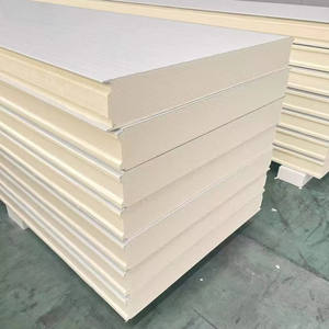 Panel sándwich de núcleo de PU de acero Exterior de Metal moderno de 10mm para Taller de pared de techo Casa de aves de corral cámara fría casa prefabricada <span class=keywords><strong>Topolo</strong></span> - Product Image 1