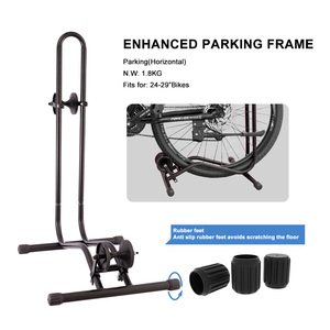 Support de sol pour vélo de montagne, rangement intérieur/extérieur pour 20-29 pouces, garage/maison - Product Image 3