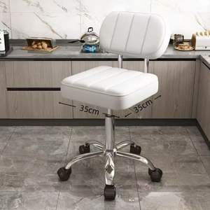 Silla de Peluquería con Respaldo, Altura Ajustable de 35 cm, Bomba Hidráulica, Silla de Barbero para Salón y Uso Doméstico - Product Image 4