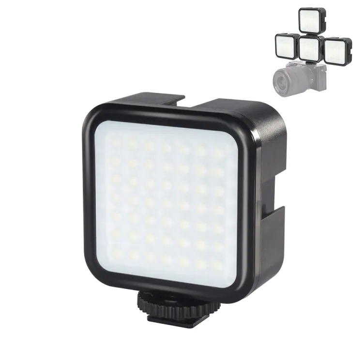 Profesyonel PULUZ 49 LED 3W fotoğraf stüdyosu aksesuarları Led Video ekleme dolgu ışığı aydınlatma fotoğraf aydınlatma