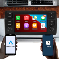 Reproductor Multimedia para Auto STWEI de 7 Pulgadas con Android AUTO y Carplay, Radio, Bluetooth, Navegación GPS para BMW Serie 3 E46, Música RDS