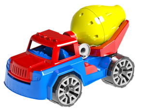 Camión Mezclador de Plástico de Gran Calidad, Juguete con Tambor Giratorio, Vehículo de Construcción - Product Image 1