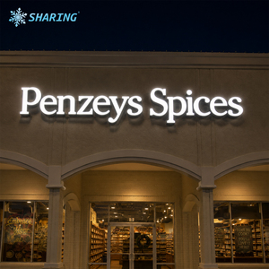 Logo <span class=keywords><strong>lumineux</strong></span> LED personnalisé avec éclairage frontal et panneau de support profilé pour enseigne de restaurant ou devanture de magasin - Product Image 4