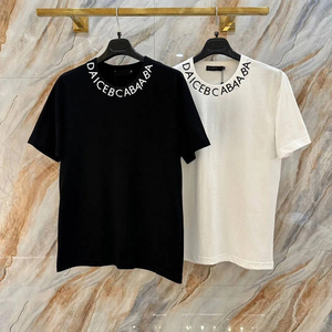 Camisetas <span class=keywords><strong>de</strong></span> Alta Calidad con Diseño <span class=keywords><strong>de</strong></span> Moda, 100% Algodón, Letras Correctas, Talla Grande, <span class=keywords><strong>Marca</strong></span> <span class=keywords><strong>de</strong></span> Lujo, para Hombre y Mujer - Product Image 2