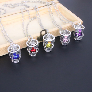 <span class=keywords><strong>Anime</strong></span> Magisches Seelen-Edelstein-Halskette und Geistkern-Ring-Set – Zubehör für den Großhandel - Product Image 3