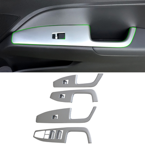 Auto ABS <strong>Car</strong> <strong>Interior</strong> <strong>Accessories</strong> Console Window Glasses Rises Lift Down Control Switch Protector Cover for Hyundai Elantra 2017 - Product Image 2