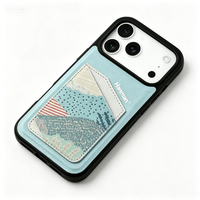 Étui de téléphone en cuir microfibre durable personnalisé en usine pour iPhone 18/17 Pro Max, avec fente pour cartes, antichoc et étanche