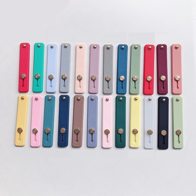 Candy Color Mobile Phone Wrist Band Universal Custom Phone Grip Blank Holder Silicone Finger Grip Strap for iPhone