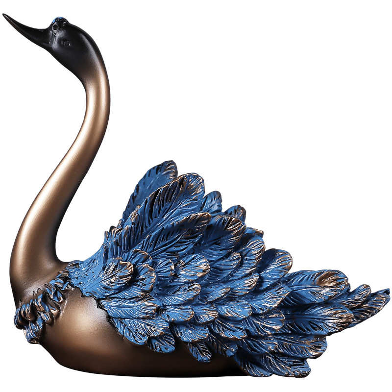 Cygne — ornements en résine, modèle exquis, décoration de jardin, cadeau de ménage, ameublement de maison, artisanat