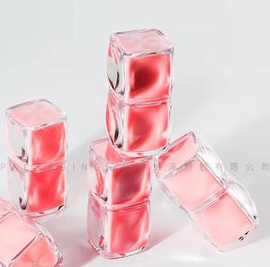 Jinze Hersteller Großhandel Eisform Quadrat Lip gloss Tubes klare Lip gloss <span class=keywords><strong>Tube</strong></span> mit Zauberstab Containers Tubes - Product Image 3