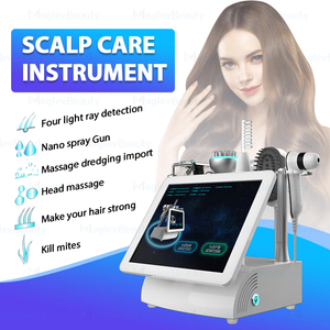 Multi-function 5 in 1 UV Light Hair Follicle Hair Detector <b>Head</b> <b>Massage</b> Hair Salon Analyzer Machine Skin Tester Scalp Detector - Product Image 1