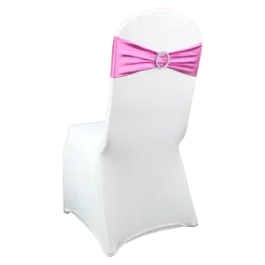 Hot Bán đàn hồi căng Spandex Ghế bao gồm Blush Hồng ghế sashes tinh tế cung cánh cho tiệc cưới