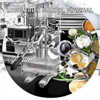 Presse à frites électrique en acier inoxydable 30CM, machine à frites super longue, machine à chips, nouvelle utilisation commerciale