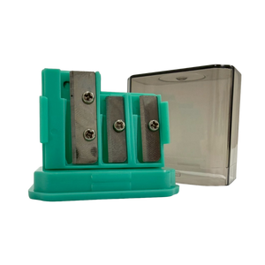 Taille-crayon carré ABS à 3 trous, garantie de qualité, 4,8x3x4,7cm, nouveau produit, papeterie créative - Product Image 1