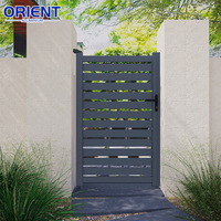Puerta Corredera Automática Eléctrica de Metal Moderna para Exteriores, de Aluminio, para Entrada Principal de Casa, Jardín, con Diseño de Control Remoto