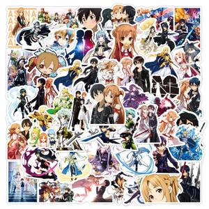 ZY0998C 50/PCS Pegatinas de <span class=keywords><strong>Anime</strong></span> Sword Art <span class=keywords><strong>Online</strong></span> para Niños, para Equipaje, Guitarra, Patineta, Bicicleta, Vinilo Impermeable, Decoración, Pegatinas de Dibujos Animados - Product Image 1