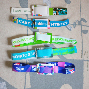 Bracelet RFID ajustable en époxy, étiquette NFC, bracelet tissé <span class=keywords><strong>jetable</strong></span> et étanche pour événement/billet/accès, fréquence 13,56 MHz - Product Image 1