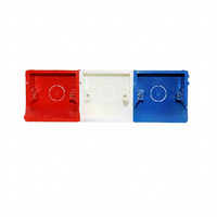 Boîtier de câblage universel Chint pour interrupteur et prise encastrés, type 86, haute résistance, avec 3 options de couleur, fabriqué en Chine