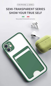 Silicone Peau fente pour carte de crédit Hybride <span class=keywords><strong>portable</strong></span> Paquet étui De Protection Antichoc Couverture De Téléphone <span class=keywords><strong>portable</strong></span> pour <span class=keywords><strong>iphone</strong></span> 12 - Product Image 4