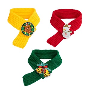 Écharpe de Noël tricotée unie pour animaux de compagnie, motif mignon maison de neige, sapin et Père Noël, en peluche chaude pour chat et <span class=keywords><strong>chien</strong></span> - Product Image 6