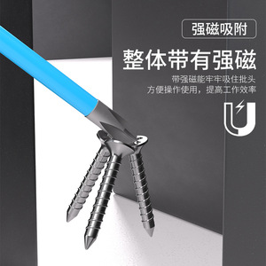 ZHCY Multi-bit Magnetic <b>Screwdriver</b> Industrial Grade Polished Anti-Slip Handle Electrician Tool - Product Image 1
