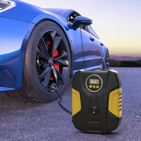 Haifei Compresseur d'air portable Pompe à pneu Arrêt automatique Gonfleur de pneu numérique pour voiture, vélo, moto, basket-ball, etc.