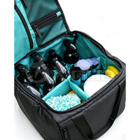 Sac à outils de detailing automobile portable personnalisé avec séparateurs rembourrés, sac de kit de luxe pour porte-bouteilles
