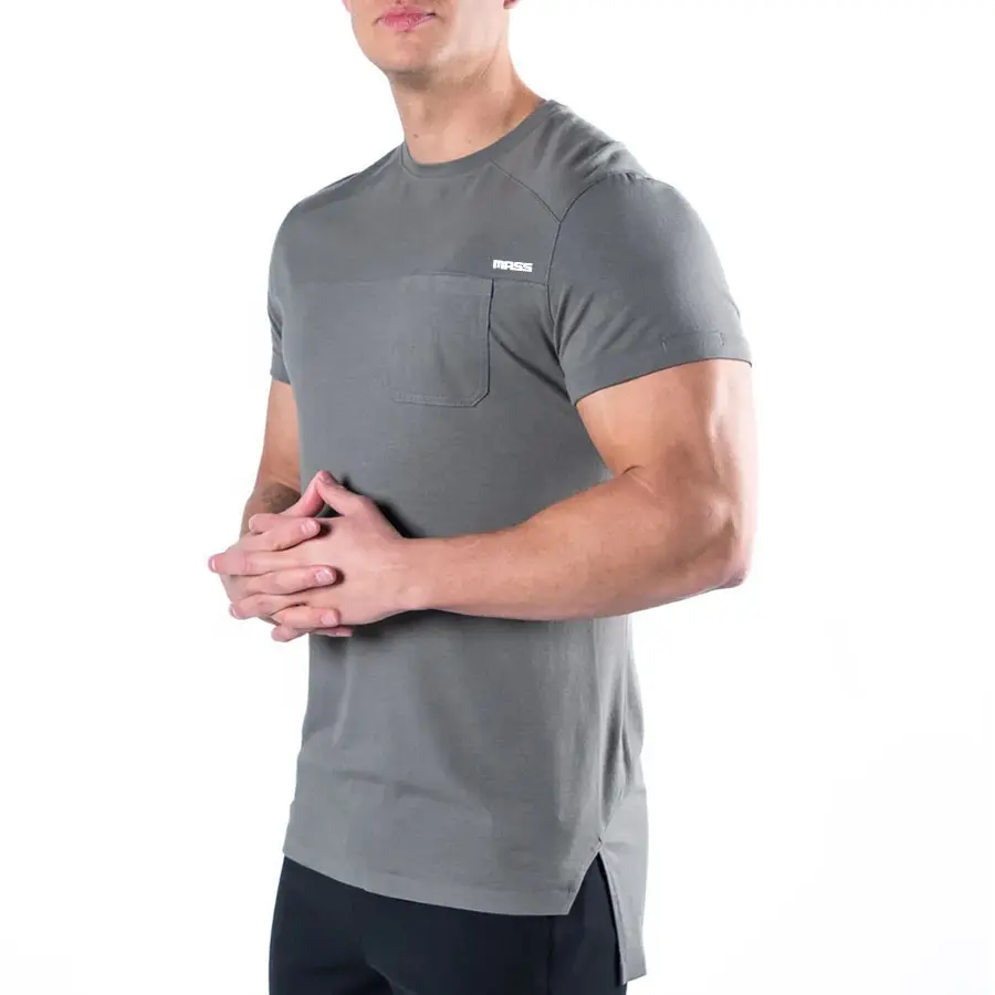 Performance Pocket Tee Men's Good Quality Crew Neck Running T Shirts