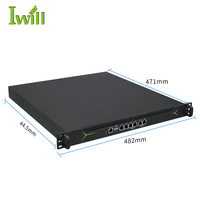 El nuevo servidor de red 1U 12th 13th Gen Firewall con DDR4 6Intel I210 en LANs SFP + COM 2USB3.0 Red de sistema de servidor de computadora