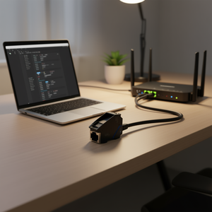 Conector de red RJ45 UTP negro de 8 pines para cable Ethernet - Product Image 3