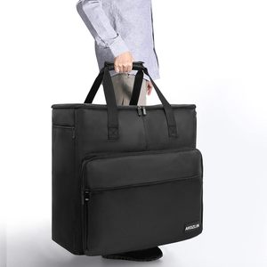 Étui de transport pour ordinateur de bureau double couche en PC, sac de rangement de voyage pour ordinateur de bureau avec plusieurs poches de rangement pour PC - Product Image 6