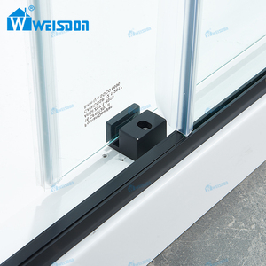 <span class=keywords><strong>Puerta</strong></span> <span class=keywords><strong>de</strong></span> Ducha <span class=keywords><strong>de</strong></span> <span class=keywords><strong>Vidrio</strong></span> Templado con Marco Deslizante Simple, Negro Mate, Sin Marco, para <span class=keywords><strong>Baño</strong></span> - Product Image 6