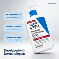 Crème corporelle au beurre de karité naturel et à la vitamine C OEM/ODM, absorption rapide, soulage la sécheresse et les démangeaisons, lotion corporelle éclaircissante pour femmes