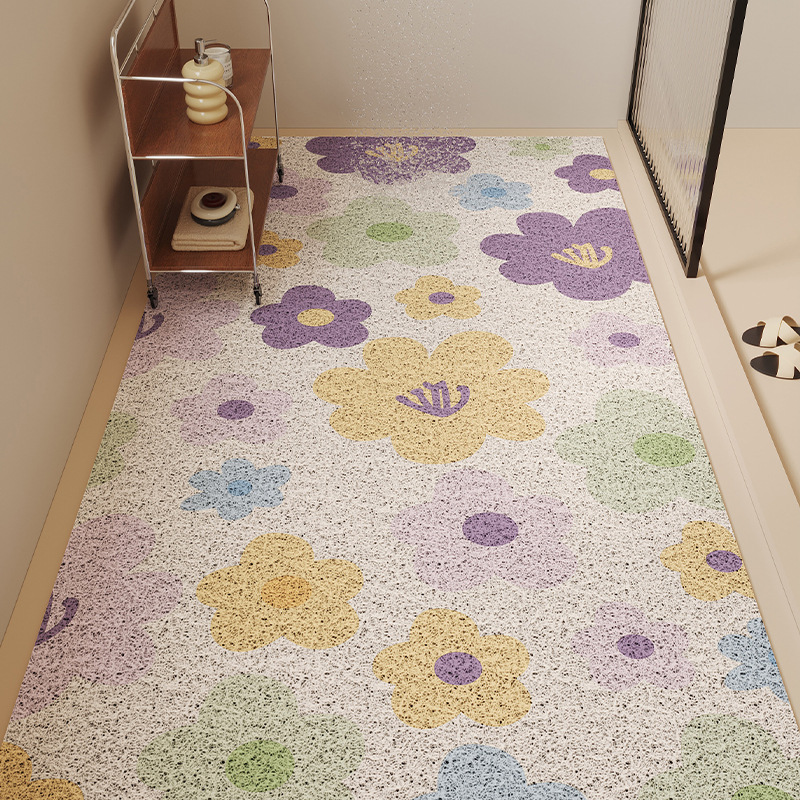 Yellow purple floral