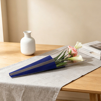 Sacs d'emballage pour fleurs en forme de trapèze, enveloppes en plastique OPP pour fleurs, impression personnalisée, transparentes, durables, taille personnalisée, manchon pour fleurs