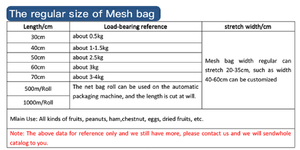 Hot Bán Nhựa Extrded Túi Lưới Cho Trái Cây Và Rau Nhỏ PE <span class=keywords><strong>PP</strong></span> Lưới Hình Ống Dệt Kim Túi Đóng Gói Hạt dẻ Quả Óc Chó Trái Cây - Product Image 5
