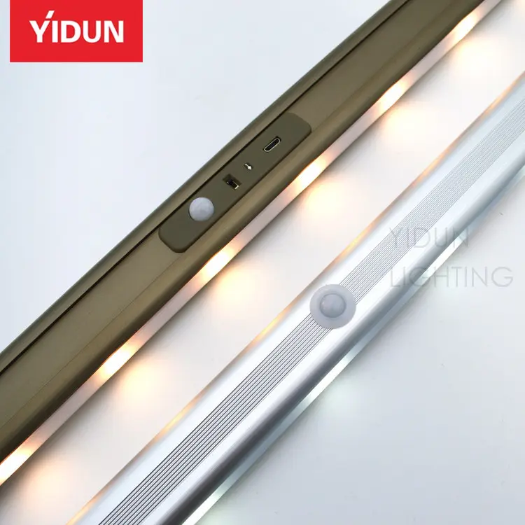 Yidun aydınlatma YHC-331N alüminyum askı çubuk LED ışık USB şarj edilebilir ile SMD5050 dolap gardırop ışığı