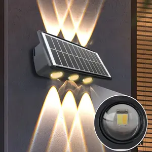 Lampu Taman LED hemat energi surya luar ruangan lampu dinding tenaga surya tahan air lampu lanskap lampu taman tenaga surya lampu halaman