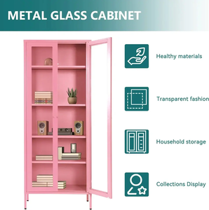 Libreria minimalista di alta qualità alla moda libreria rosa per ragazze in stile europeo e americano decorazione per soggiorno mobili moderni - Product Image 2