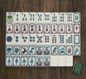 American Mahjong Tiles Set Green Acrylic Mahj Tiles Set Casino Adult <b>Entertainment</b> Casino Gifts Chess Game - Product Image 4