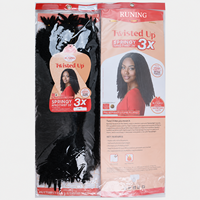 Cheveux synthétiques bouclés afro kinky de 16 pouces, 180g, pré-étirés, pour tresses au crochet, dreadlocks, réparation de locs, torsades à ressort, vente en gros
