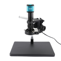 48MP 4K 1080P HD-MI USB Vidéo Microscope Caméra 180X Zoom C Mount Lens Microscopes Numériques Support Universel pour Laboratoire