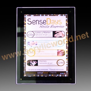 Soporte de Acrílico Personalizable para Letreros LED con Paneles Intercambiables, Exhibidor Luminoso para Tiendas y Exposiciones - Product Image 5