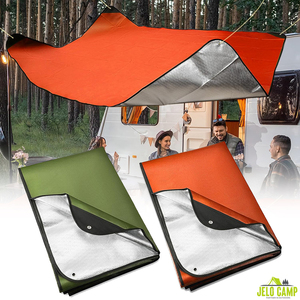 Multi Functional Integration Survival Floor Mat & Camping Hiking Survival Gear Adventure Outdoor Emergency Blanket