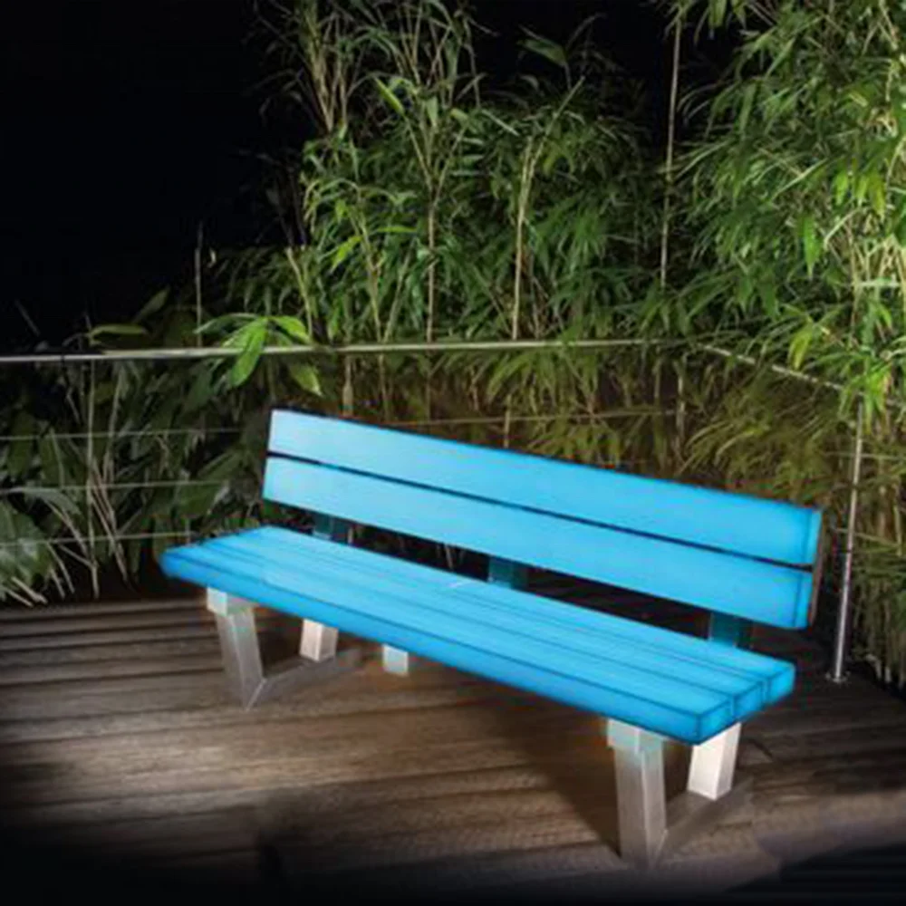 Светодиодное освещение, изогнутое кресло, салонный стул, для сада/Вечеринки, Светодиодные длинные скамьи стулья rgb